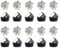 10PCS Sliver Foil Firework Cupcake Toppers, Takemay Happy Birthday Cake Toppers, Sparkle Tinsel Flower Drink Stirrers Cocktail Food Fruit Toothpicks for Party Birthday Wedding Ceremony