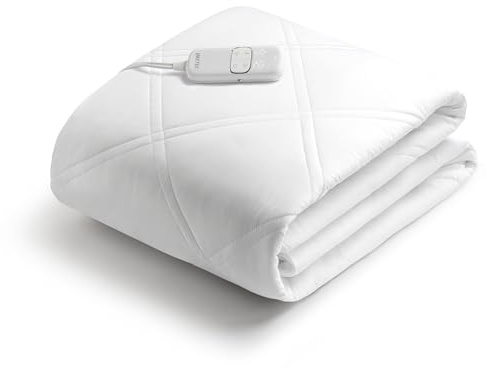 Imetec Wärmeunterbett Adapto Advanced Maxi Einzelbettgröße - Programmierbar mit Alexa, Wi-Fi Konnektivität und Sprachsteuerung, 4 exklusive Programme - 9 Temperaturen, Schnelles Aufheizen, 195 x 90 cm