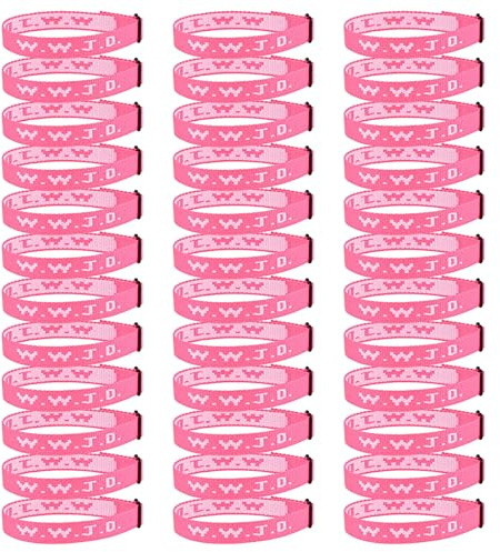 Pmormyy WWJD-Armband-Set für Damen und Herren, christliche Jesus-Armbänder, Großpackung, W.W.J.D, verstellbare Armbänder, What Would Jesus Do, 36 Stück, Polyesterfaser, Ohne Edelstein