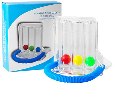 Aparato De Ejercicio De Respiración Con 3 Bolas Coloridas,Entrenador Ddes Respiración Para La Función Pulmonar,Para Terapia Del Lenguaje Y Función Pulmonar,Portátil,Uso Diario