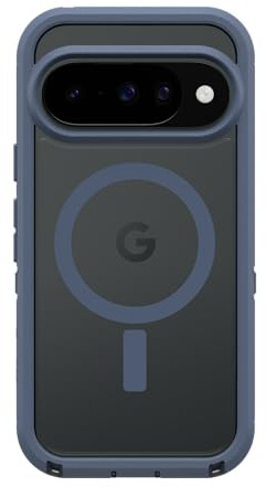 OtterBox Defender Pro XT Case for Google Pixel 10/10 Pro, Clear/Blue | With PixelSnap, Shockproof, Drop-Proof, Ultra-Rugged Protective Case, 7x Tested to Military Standard