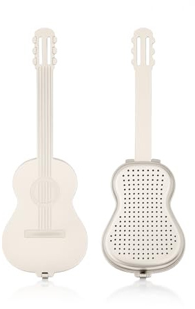 Musikalische Tee-Gitarre, Edelstahl Tee-Infuser für Musikliebhaber, Wiederverwendbarer Teesieb in Gitarrenform, Kreatives Geschenk für Tee- und Musikfans (Tea Guitar)