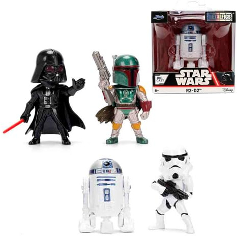Jada Toys Star Wars Figur (1 Stück) – 1 von 4 Star Wars Sammelfiguren aus Metall für Film-Fans & Sammler ab 8 Jahren, Auswahl per Zufallslos, ca. 6,5 cm, Series 1