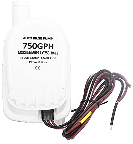 Pompe de cale Submersible automatique 750GPH avec interrupteur à flotteur intégré, accessoire de bateau marin