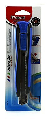 Maped - Cutter Zenoa Sensitiv 9 & 18 mm - Lames universelles - Garantie 10 ans