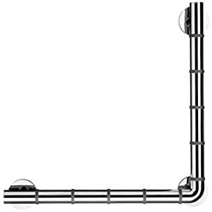 Croydex AP531041 Grab N Grip Safety Support Rail L-Shaped Heavy Duty Grab Bar for Bathroom