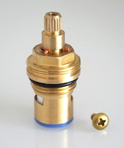 1/2 Keramik-Oberteile Ventil armaturen Innenoberteil messing Vierteldrehung 50mm (Anti-clockwise to open)