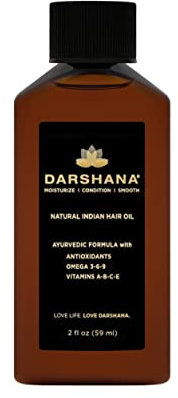 Darshana Natürliches indisches Haaröl mit ayurvedischen Pflanzenstoffen (59 ml).