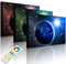 Lightbox-Multicolor | LED Bild Leuchtbild | Erde im Weltall | 100x70 cm | Front Lighted
