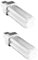 Kosnic 10w EXUN-D/E CFL Lamp - Pack of 2 Units - G24q-1/4-Pin Base, Pure White 4000K, 12,000 Hour Life, 620 Lumens/Compact Fluorescent Light Fitting/Non-dimmable/SKU: KFT10ST2/4P-840x2