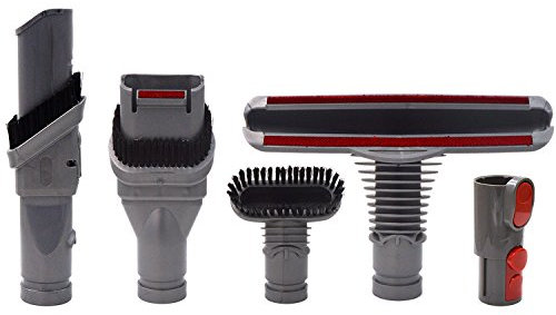 AINUO Spazzola Kit di Ricambi per Dyson V8 V7 V6 V10 SV10 SV11 Aspirapolvere con Adattatore,Accessori per Dyson V6 DC34 DC35 DC59 DC62 Aspirapolvere etc (5 in 1)