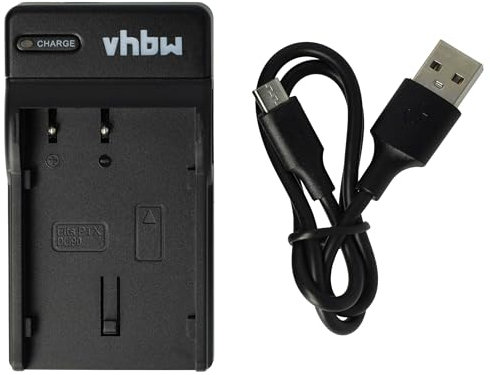 vhbw Chargeur Compatible avec Pentax K-5, K-5 II, K-5 IIs, K645D, K-3 Mark III Monochrome caméra caméscope Action-cam - Station, témoin de Charge