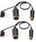 iMESTOU Adaptador de Enchufe Din Macho Europeo-Hembra de Encendedor 12V-24V con Tapa Impermeable (2 Piezas)