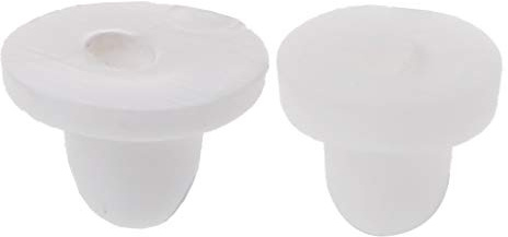 Lamdoo Ohrringpolster für Ohrclips aus Silikon, 100 Stück, Weiß, Silikon, weiß, 8 MM