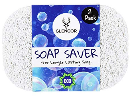 Soap Saver/Soap Lift by Glengor | Pack of 2 | Eco-Friendly for longer lasting soap.
