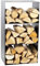MAGNUS Brennholzregal R147 Schwarz Kaminregal Holzregal Ofenregal