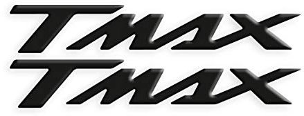 KIT X2 ADESIVI RESINATI LOGO TMAX AD-TMAX-001 (Black)