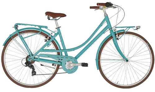 Alpina Bike, Bicicletta Donna 7v Free Time, Acquamarina, 28, Alluminio