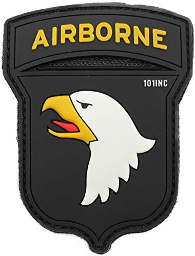 Inconnu 101 INC 101St Airborne PVC Patch (Schwarz)