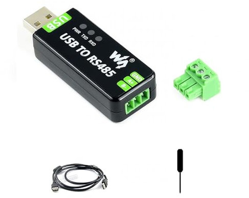 Waveshare Industrial USB to RS485 Converter with Original FT232RL Embedded Protection Circuits Resettable Fuse, ESD Protection, and TVS Diode, etc