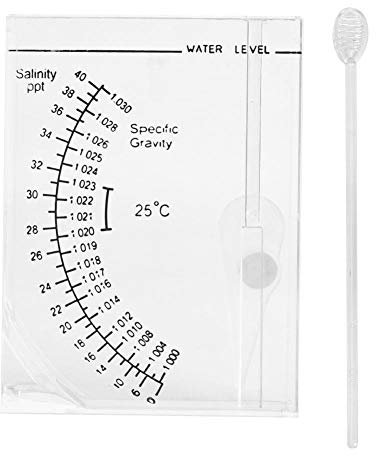 Pssopp Aquarium Salzgehalt Tester Platz Meerwasser Salz Meter Aquarium Salzgehalt Messgerät für Aquarium Teich Salzwasser Süßwasser