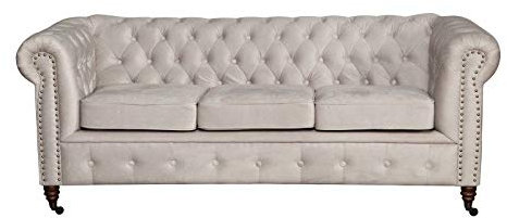 jvmoebel Chesterfield Sofagarnitur 3+2+1 Oxford Couch Polster Set Sofas Couchen Leder
