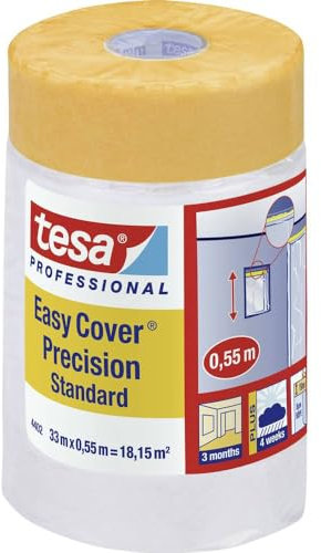 tesa 04402-00003-01 Easy Cover® - Cinta adhesiva (33 m x 55 cm, 1 unidad)