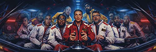 Logic Merch The Incredible True Story Albumcover-Poster, Raumanzüge, Rapper, Merch, Logikartikel, Jeder, junger Sinatra, Bobby, Tarantino, kein Druck, cooles Wandkunst-Poster, 91,4 x 30,5 cm