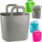 alles-meine.de GmbH 4 Stück Flexi & flexibel Modell + Farbwahl XL große - biegbare - Einkaufskörbe/Pflanztasche mit Henkel - bunt - neon Farben - Einkaufstaschen Aufbewah..