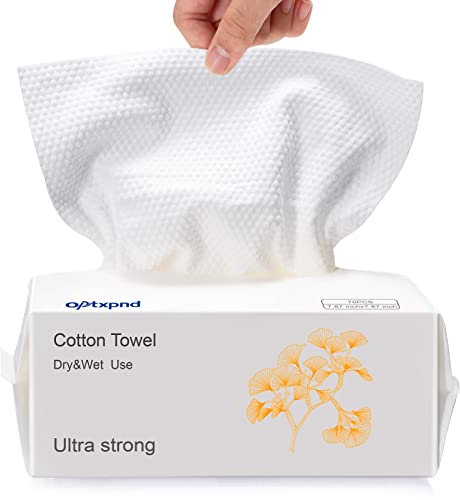 Disposable Face Towel Face Cloth for Washing,Newest Thicker Disposable Face Cleaning Towelettes for Women Soft Face Dry Wipes for Cleanser Office Travel Makeup Remove