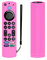 Silikon-Schutzhülle für Fernbedienung, leicht, rutschfest, stoßfest, mit Umhängeband, kompatibel mit Toshiba/Insignia Firetv Omni oder 4-Series TV (Pink Glow)