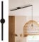 Lightswing® Single Aufhängesystem für eine Hängelampe - Matt Schwarz - 110 cm - Beweg deine Hängeleuchte Mühelos - Einfache Installation - Hängelampe Esstisch - Pendellampe Verstellbar - Hängeleuchte