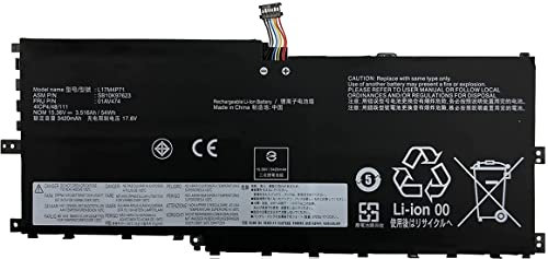 AKKEE L17M4P71 01AV474 Laptop Akku für Lenovo ThinkPad X1 Yoga 3rd Gen 2018 Series L17C4P71 01AV475 SB10K97624 SB10K97623 L17M4P73 SB10K97638 01AV499 02DL003 15.36V 54Wh
