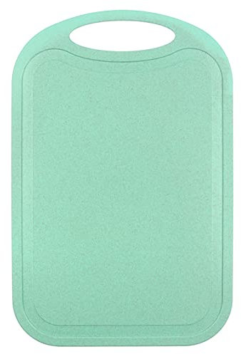 Non-Slip Plastic Chopping Board Food Fruit Chopping Block Kitchen Cooking Accessories with Hanging Hole (Mint Green, One Size)