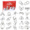 Adventskalender 2024 Kinder Weihnachtskalender Geschenke 24 Stück Metallpuzzle Knobelspiele Metall IQ Puzzles Knobelspiele Geschicklichkeitsspiel für Jungen Mädchen Jugendliche & Erwachsene