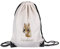 timalo® Kinder Turnbeutel personalisiert mit Namen | Sportbeutel bedruckt | süße Tiermotive | Kindergarten Stoffbeutel Geschenke Mädchen Jungen | 49- Pferd