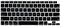 US English Layout Keyboard Cover Compatible with Old MacBook Air 13 (Model A2337/A2179, 2021 & 2020 Release, M1 Chip), Black Silicon Keyboard Protector Skin Film Membrane