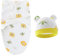 AUSYIWI Pucksack Baby 0–5 Monate, Baby Pucktuch für Neugeborenen Kleinkinder, Babyschlafsack mit Mütze, Wickeltuch für Säuglinge 100% Bio-Baumwolle Swaddle Decke (Weiß)