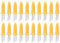 TNSRAY Brochettes de Maïs, 20 pièces Épis de Maïs BBQ Brochettes Epis Maïs Brochettes de Maïs en Acier Inoxydable Multifonctions Jaune Fourchette à maïs, pour Barbecue de Viande de Fruits au Maïs
