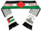 HREDZEO Palestine Flag Scarf,Schal Palästina Palästina Flagge Schal Doppelte Seite Doppelte Seit Schal Double Side Satin Palestinian Shawl für Männer Frauen Hochzeit