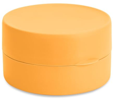 Rund Seifenbox mit Deckel Seifenschale Kunststoff Seifendose für Reise Tragbare Festes Shampoo Aufbewahrung Wasserdicht Seifenbehälter für Badezimmer Dusche Fitnessstudio (Gelb)