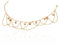 Goldene Damen Fußkette, 14K vergoldet - Boho Perlen mit mehreren Schichten, wasserfest und verstellbar. Ein Set aus Strand-Fußschmuck für Frauen und Mädchen mit Glöckchen.