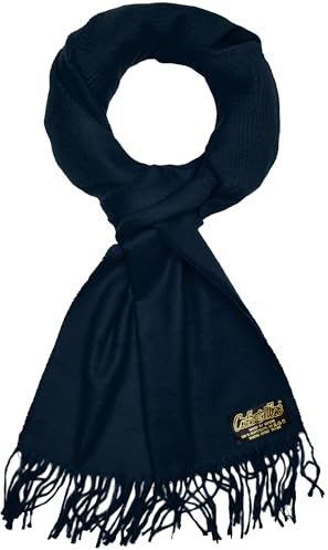 BRUBAKER Cashmirillo Schal - 30/40 x 180 cm Lang Warm und Kuschelig | Herbst und Winter Kuschelschal - Stola Tuch mit Fransen für Damen und Herren - Uni-Farben