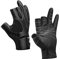 TOGEVAL Outdoor Angeln DREI Finger Handschuhe Für Herren Anti Rutsch Strapazierfähiges Material Größe L Ideal Für Radfahren Und Angeln Schwarze Angelhandschuhe Angeln Zubehör