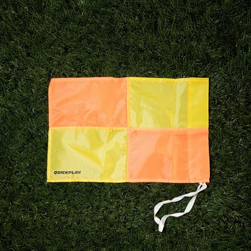 QUICKPLAY Spare Corner Flags - Set of 4 | 5 Flag Colour Options Available | Fits Up To 50mm Poles [Poles Not Included] To Be Used With QUICKPLAY Training Poles (Yellow & Orange)