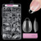 Capsule Americaine Ongle Amande Court, Venares 120 Pièces Capsules Ongles 12 Tailles Pose Americaine Ongle avec Colle, Ongle Blocs, Faux Ongles et Capsules Amande Court-XS