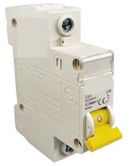 LUJIAYA Disjoncteur 1P DC 250V MCB Courbe C, fusible unipolaire à Courant continu(1P 16A)