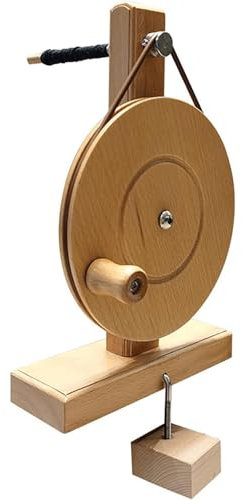 Handgefertigtes Holzgarn-Spinnrad, Holz-Strickgarn-Spinner, Gleichmäßige Drehung Und Hohe Geschwindigkeit, Geeignet Für Spulen-Innendurchmesser 5–7 Mm Zum Spinnen Von Wolle, Baumwolle, Seide Usw.