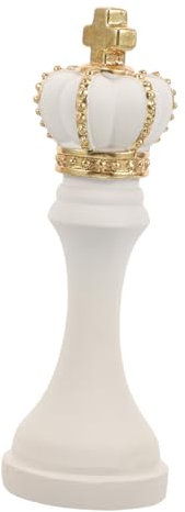 PRETYZOOM Vintage Resin Schachfigur König Und Königin Stilvolle Dekorative Schachskulptur Für Wohnraum Büro Und Schule Leichtes Harz-Material Kreative Dekoidee Für Desktop Und Regal