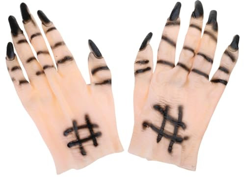 Lerpwige Halloween Cosplay Geistere Handformhandschuhe Vollfinger Finger Mitten Süße Carnivalen Outdoor Handschuhe Gummihandschuhe Für Jungen Mädchen